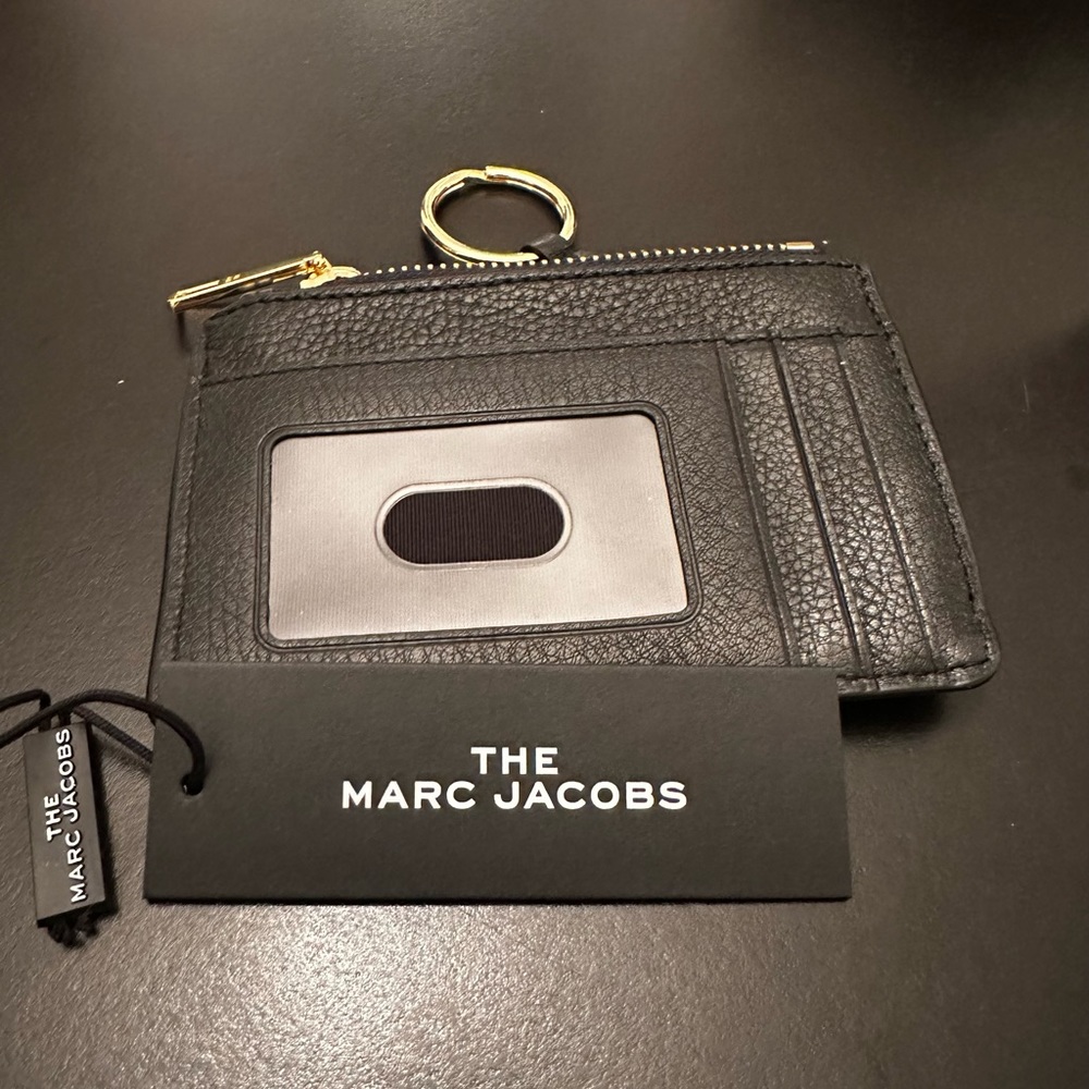 Marc Jacobs Commuter Wallet - Black Leather